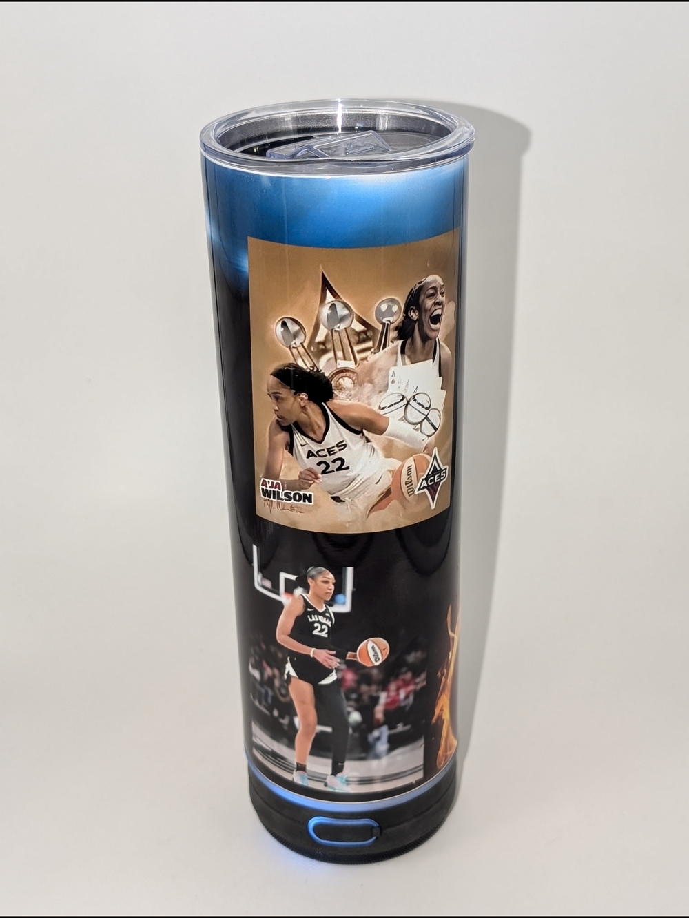 A'ja Wilson Las Vegas Aces Bluetooth Audio Tumbler 20oz - Brandnew